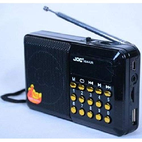 Joc Multi Function Mini Radio With USB & Memory Card Port - Black